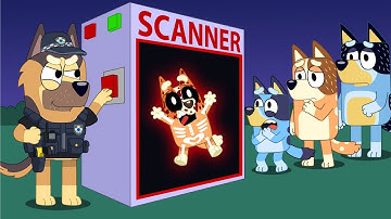 Police Created a Scanner To Find thief Secrets - Bluey Funny Animation