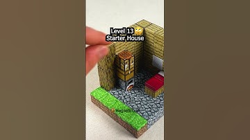 How to Make a Starter House with MAGNETIC Minecraft BLOCKS 🧲