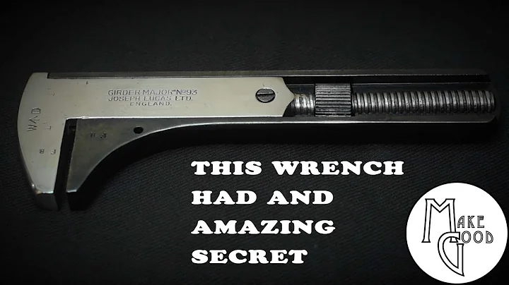 Joseph Lucas wrench has an amazing 90 year old sec...