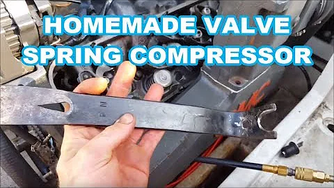 Homemade VALVE SPRING COMPRESSOR TOOL - Remove springs without taking heads off - Stud mount