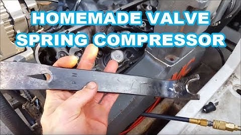Homemade VALVE SPRING COMPRESSOR TOOL - Remove springs without taking heads off - Stud mount