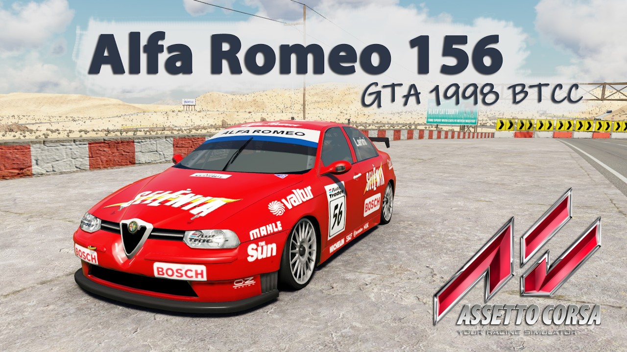 Alfa Romeo 156 GTA 1998 BTCC gameplay video