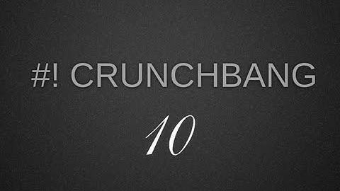 Install CrunchBang 10