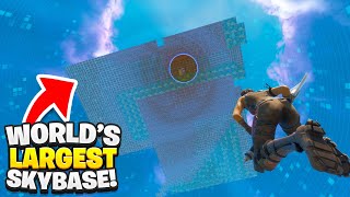 I built the WORLD'S LARGEST SKYBASE!