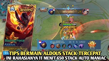ALDOUS 650 STACK CUMA 11 MENIT!! GINI RAHASIANYA | BUILD ALDOUS TERSAKIT 2024 - MOBILE LEGENDS