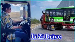 The Life On The Truck Of A Happy Couple, Female Driver Li Zi