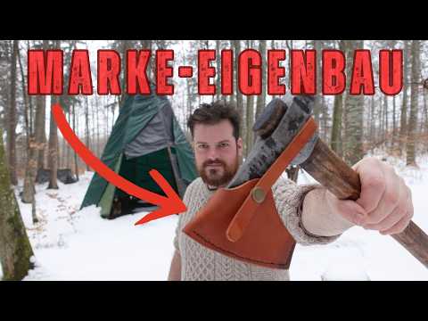 Homemade leather sheath for a tomahawk / €30 and 2 hours / DIY