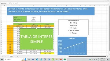 Como hacer una tabla de interés simple en Excel