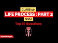 Quiz - Life Process 2 | Science 2 | Class 10 Maharashtra Board Exam 2023