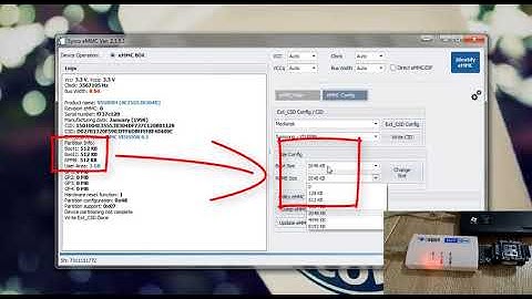 Syscobox eMMC+ Write Ext CSD Config and Change Size Boot