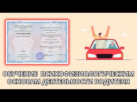 Онлайн курс 214 — Психофизиологические основы деятельности водителя