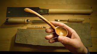 Carving a wooden spoon | old beechwood