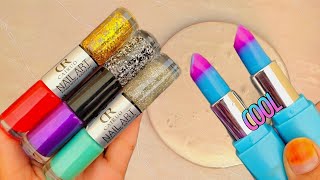 Mixing Makeup Into Clear Slime Compilation To Make Satisfying Slime Video Slime Mixing