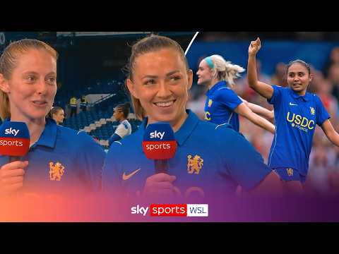 Katie McCabe reacts to playing against Arsenal and Keira Walsh on her player of the match display 🎙️