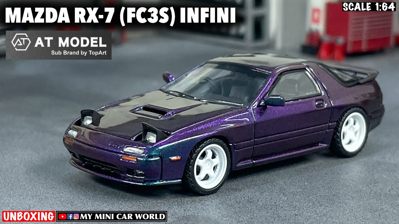 MY MINI CAR WORLD』UNBOXING AT MODEL 1/64 MAZDA RX-7 (FC3S) INFINI