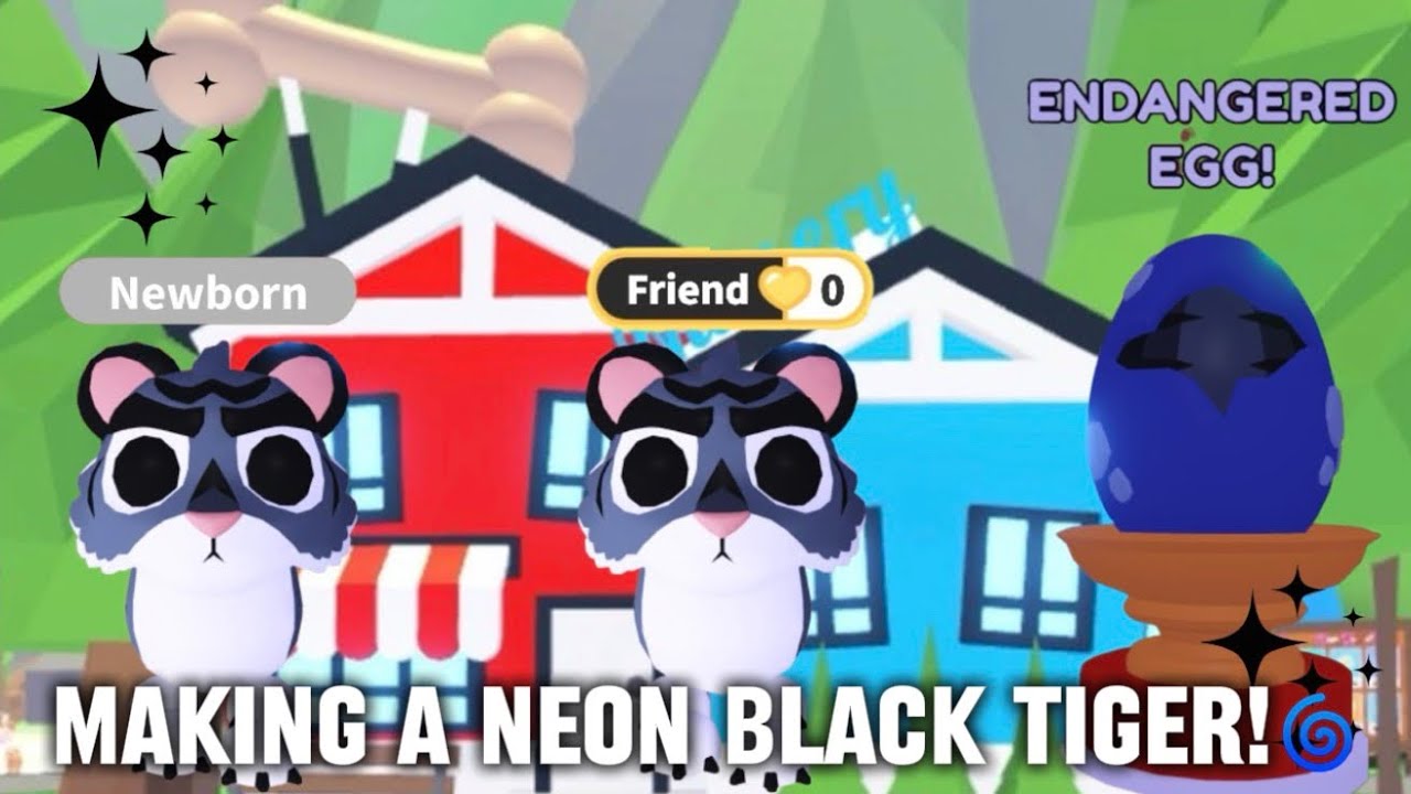 I Made a NEON Black Tiger in Adopt me!….Was It Worth It?! 🐅🌀