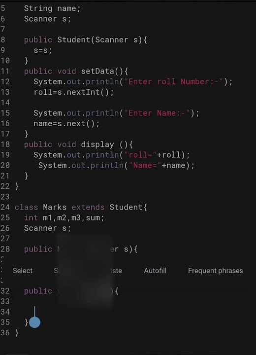 Java program student using single inheritance in java || Using super ...