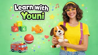 Baby Learning | ABC Song, Wheels On The Bus | First Words, Animals &amp; Fire Truck Song for Toddlers |