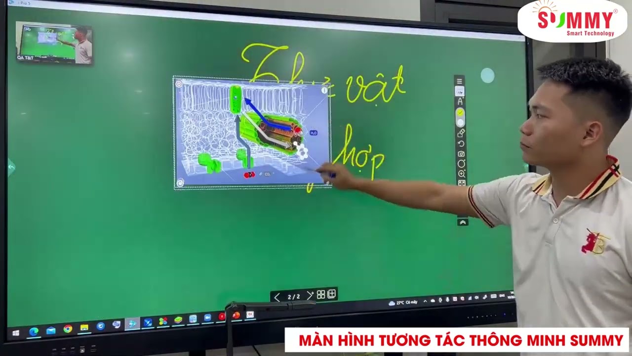 Trải nghiệm tính năng cho lớp học thông minh trên màn hình tương tác Summy  | JVS JSC
