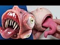 MONSTROSITY ORNAMENT! Making a Fleshy, Realistic Christmas Bauble - Sculpture Process + Eye Tutorial