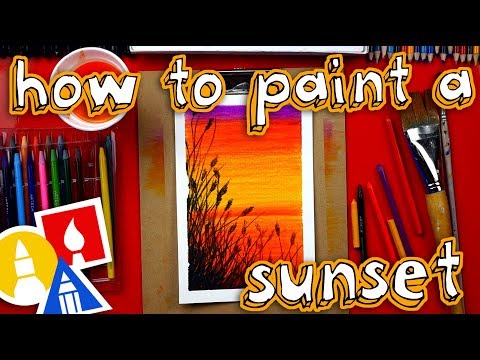 How To Use Watercolor Pencils To Paint A Beautiful Sunset