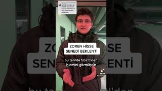 Hiç Düşündünüz Mü? Zoren Hisse Senedini..