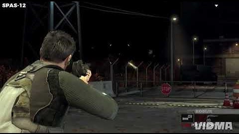 Spas-12 shotgun with suppressor sound effect