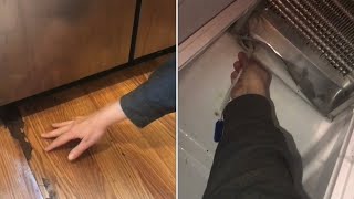 “fix a refrigerator” that is LEAKING water on the floor (frigidaire, kitchenaid￼￼, whirlpool￼)