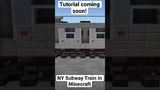How to build a train in Minecraft #howtobuild #minecrafttutorial #minecraft #minecraftbuild #shorts