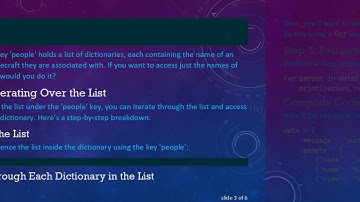 How to Access a List Inside a Dictionary in Python