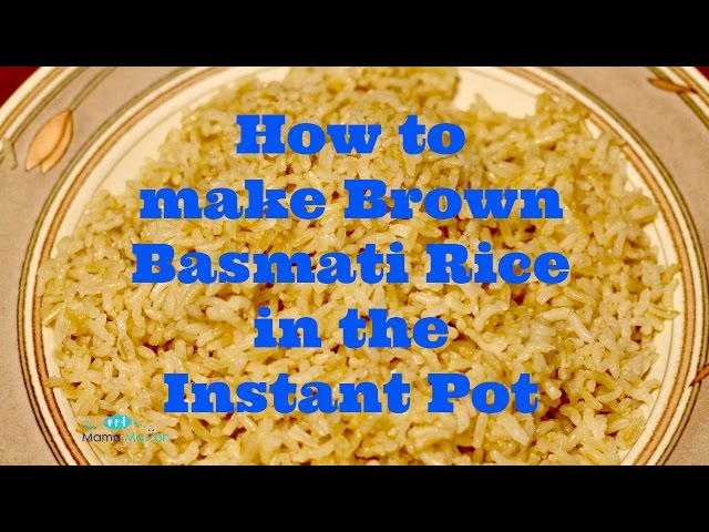 Instant Pot Brown Rice (long grain or basmati) - The Recipe Rebel