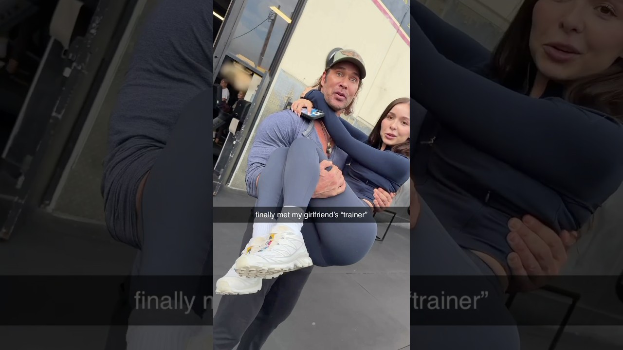Finally met my girlfriend’s “trainer” 😭😳