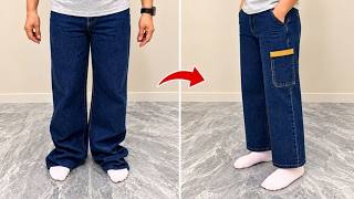 Jeans Too Long? Shorten Them With This Clever Sewing Trick!
