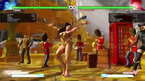 SFV Season 2.5: Laura max damage 713 corner stun combo