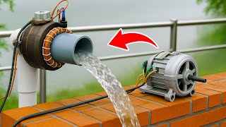 Bir Daha Asla Su Pompası Almayın 65 Yaşındaki Bir Tesisatçı Eski Bir Motordan Kendi Su Pompasını Ya