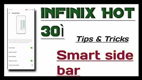 INFINIX 🔥 Hot 30i 📱 phone setting setup 👉Smart side bar