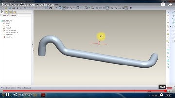 How to use Advanced pipe in proe