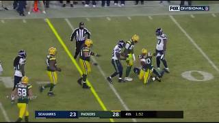 Controversial First Down Ends Seahawks Season NFL Divisional Round Packers VS Seahawks