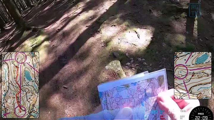 Headcam Orienteering - Training at Gunnebo, close ...