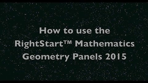 How to use the RightStart Math Geometry Panels