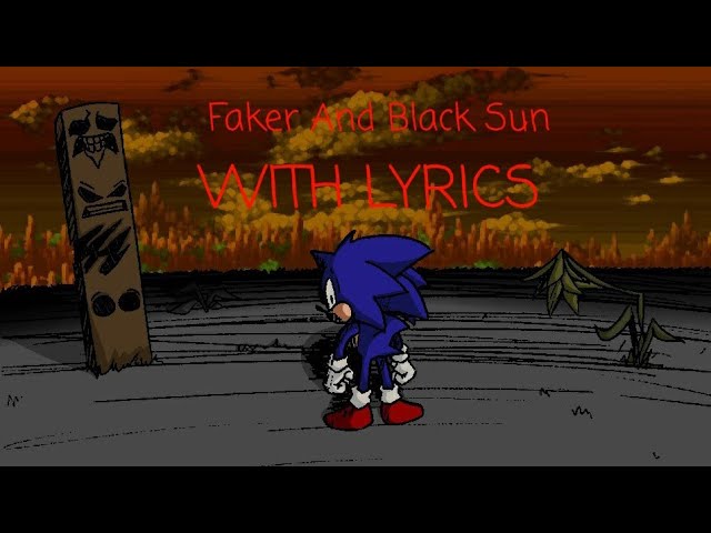 Faker Sonic and Black Sun Sonic - Imgflip