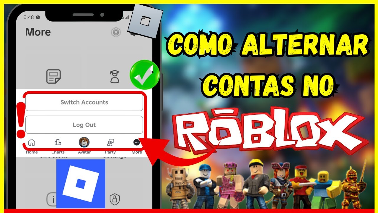 🔄 Como Mudar de Conta no Roblox Fácil e Rápido 🕹️ | Tutorial Passo a ...
