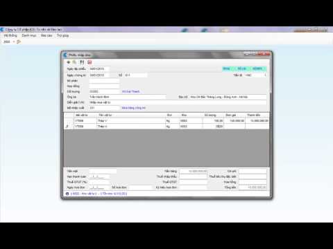 [Phần hành] Phiếu nhập kho - Phần mềm kế toán 3TSoft