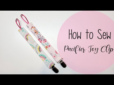 How to sew a pacifier toy clip