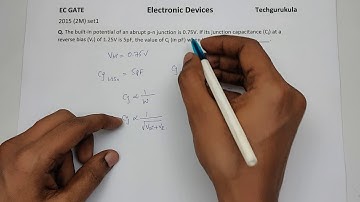 EC GATE 2015 2M - PN Junction - Capacitance
