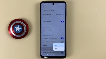 How to change the 4x6 5x6 home screen layout on Xiaomi Redmi 10 Android 12