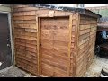 DIY | FINISHED Pallet Shed from FREE materials #6 | Video tube