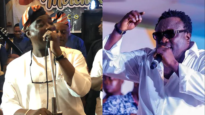 ZERO BEEF: King Wasiu Ayinde sing hail King Saheed Osupa on phone at Alh Ayinde Merenge birthday.