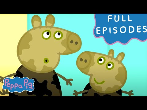 PEPPA PIG PLAYS IN THE MUD!