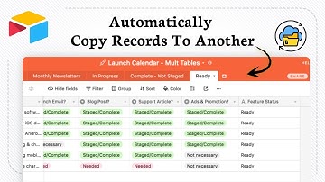 How to automatically copy Airtable records to another table
